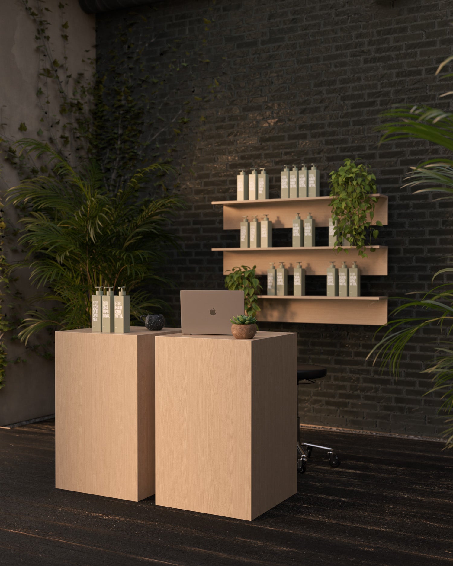Display Oak - 130cm riiul tamme mustriga